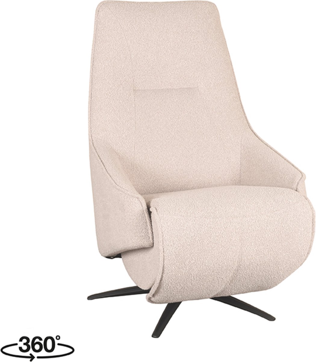 LABEL51 Odense Fauteuil - Naturel - Royal Stof - One Size- Met Armleuning