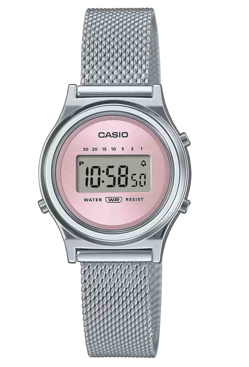 Casio Casio Collection Vintage LA700WEM-4AEF Horloge - Staal - Zilverkleurig - Ø 26 mm