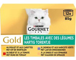 GOURMET Gold Sappig-fijne reepjes Mix 12x85g