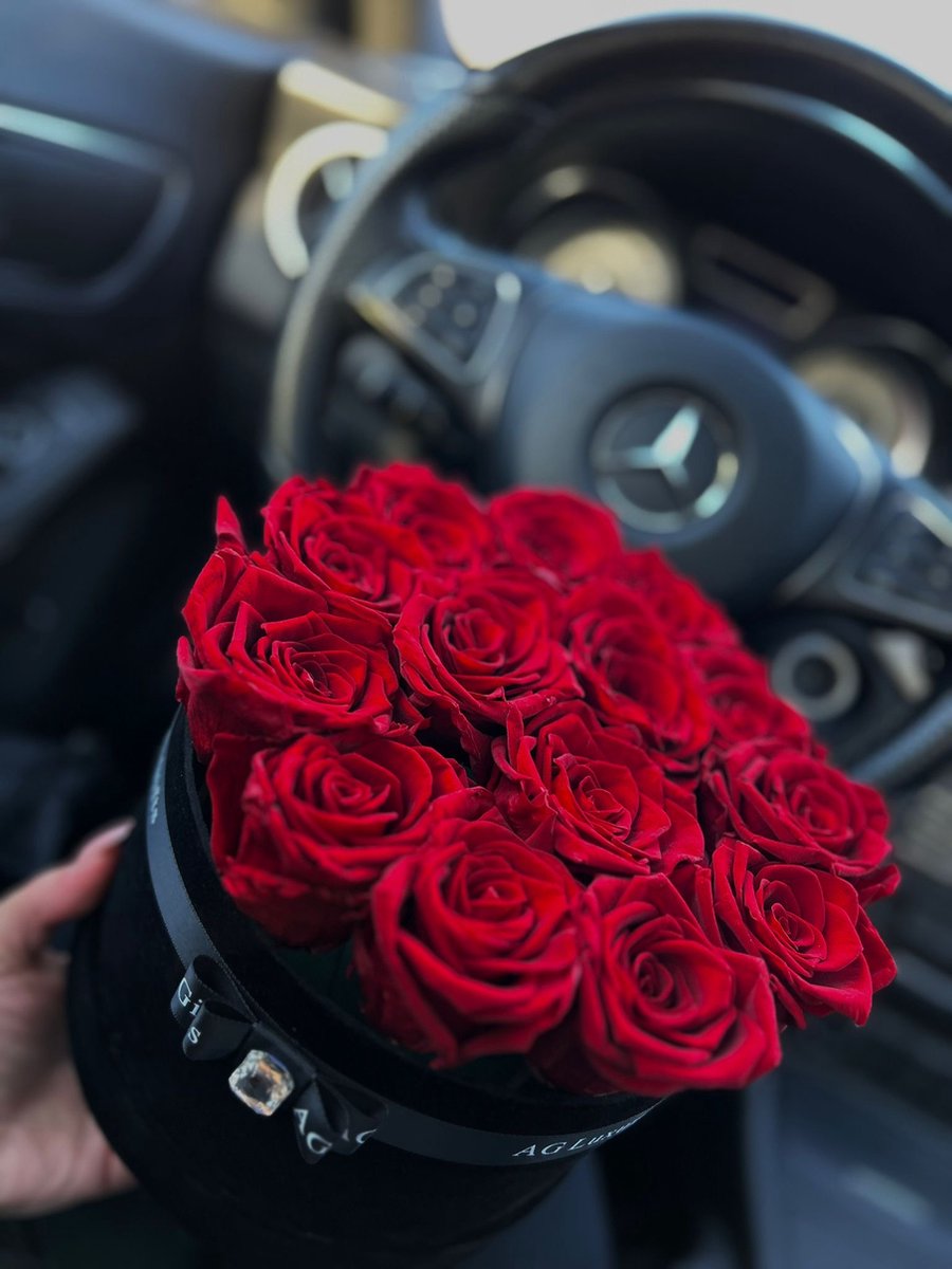 AG Luxurygifts flower box - velvet - rozen box - rozen - flowerbox - Moederdag - cadeau - longlife - Valentijnsdag