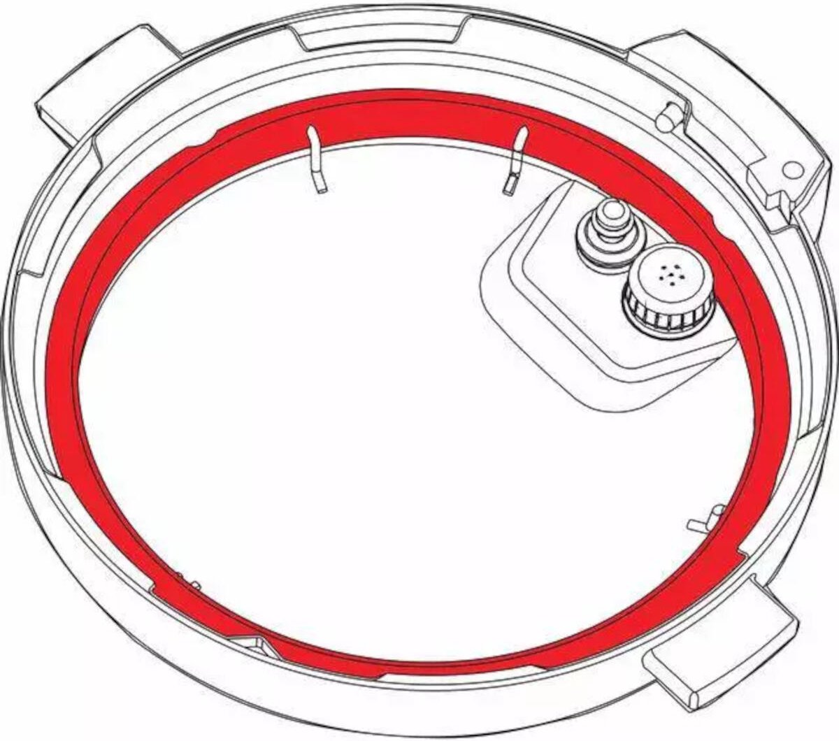 Afdichting Seal Ring voor Instant Pot 9,4 liter multicookers thumbnail 2