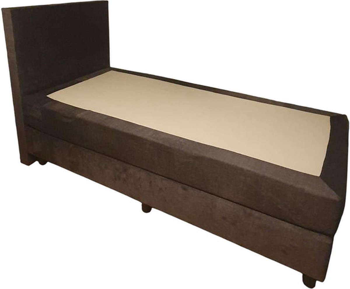Boxspring OP MAAT - 190x210 (inclusief hoofdbord en matras) + (Verkrijgbaar in Zwart, Antr
