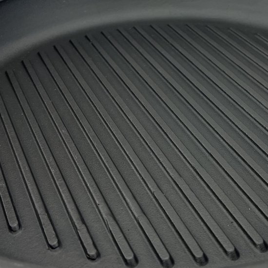 MAYSTERNYA Grillpan Gietijzer - 28 x 28 x 4 cm - Geschikt Voor Inductie