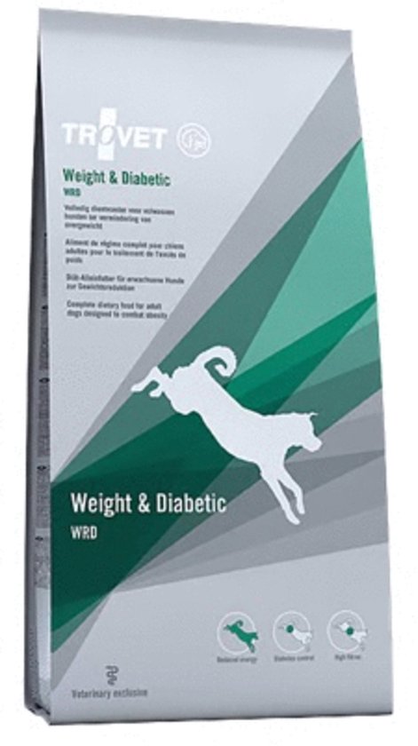 Trovet WRD Weight & Diabetic Hond 12,5 Voeding