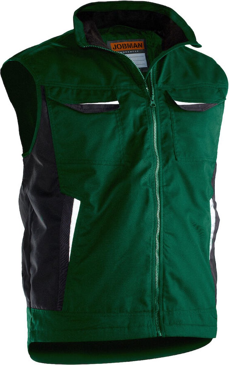 Jobman 7517 Service Vest Lined 65751720 - Bosgroen - S
