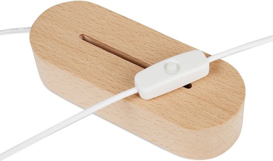 Lamp met jouw naam - nachtlamp - gepersonaliseerd - cadeau - verjaardag van Merkloos — afbeelding 2
