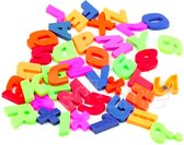 ProductGoos - 42x Letter en cijfer magneten multicolour