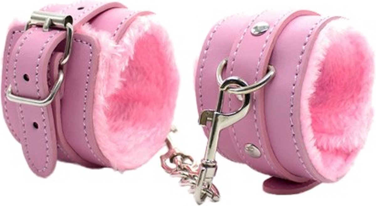 Goedkoopste Handboeien - Bondage - Verstelbaar - Pluche - Roze