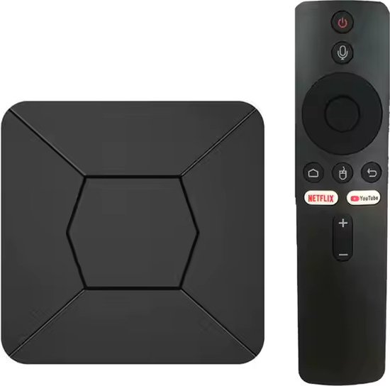 Android TV Box 4K Chromecast Streaming Box met WiFi Bluetooth Incl. Google assistant & Netflix