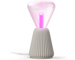 Philips Hue Lightguide 3D-geprinte Tafellamp (Zandkleur) – E27 – Wit en Gekleurd Licht – Incl. 1 Hue Lightguide Triangle Lamp – Hue White and Color Ambiance