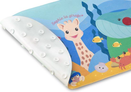 Sophie de Giraf Badmat met Temperatuurindicator - Antislip, Vrolijk Ontwerp met Zeedieren, Geschikt voor 8+ Maanden van Sophie de Giraf. — afbeelding 3