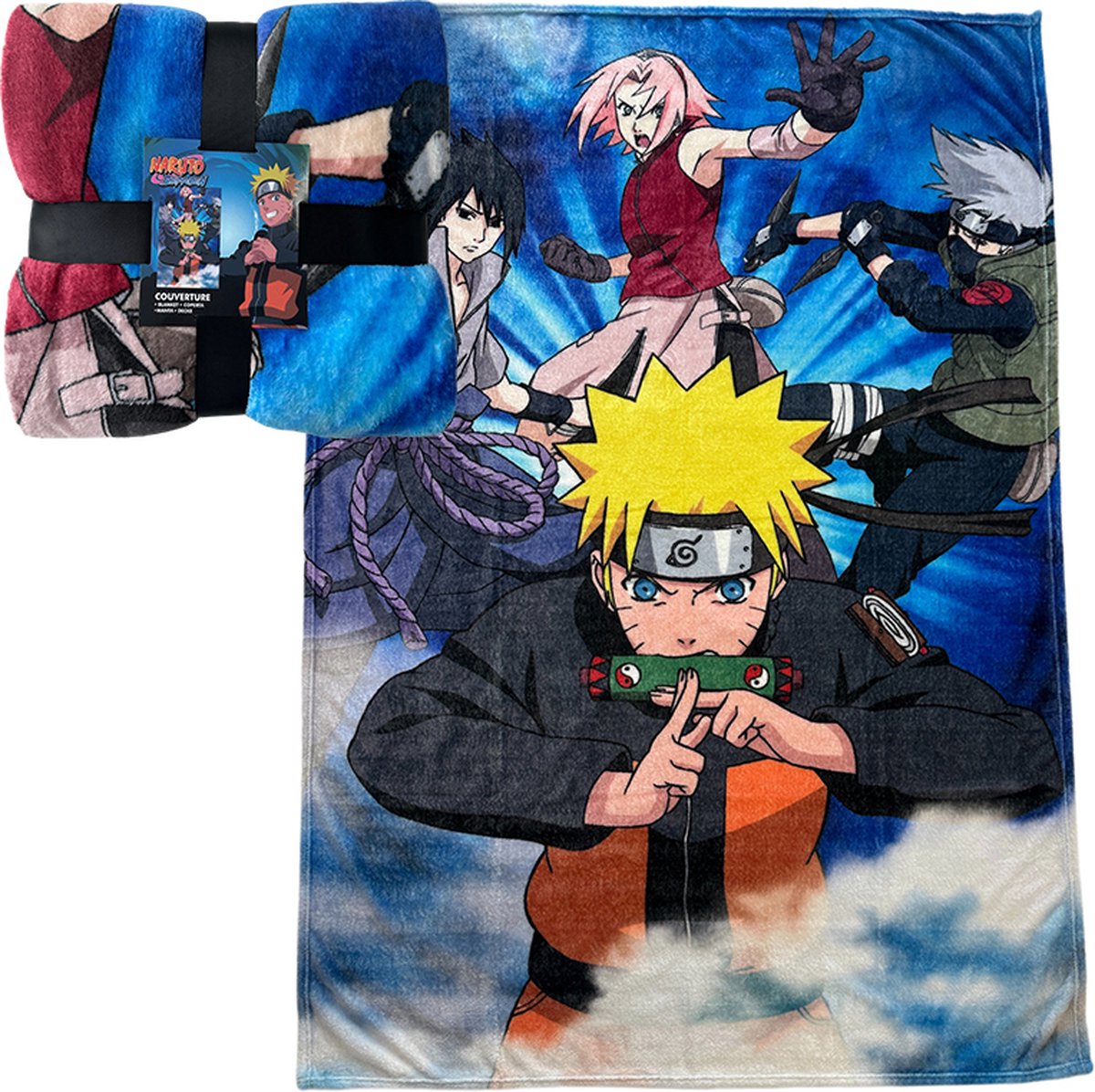 Naruto - fleece deken - 130x180cm (plaid)