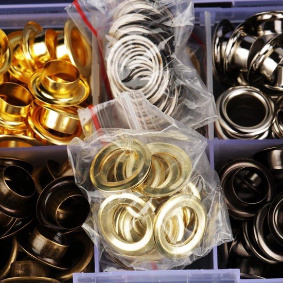 400 Stuks 1.5mm Messing Metalen Quicklet Grommets Oogjes Voor Kralen En Kleding Diy Naaien Ambachten 2352396691