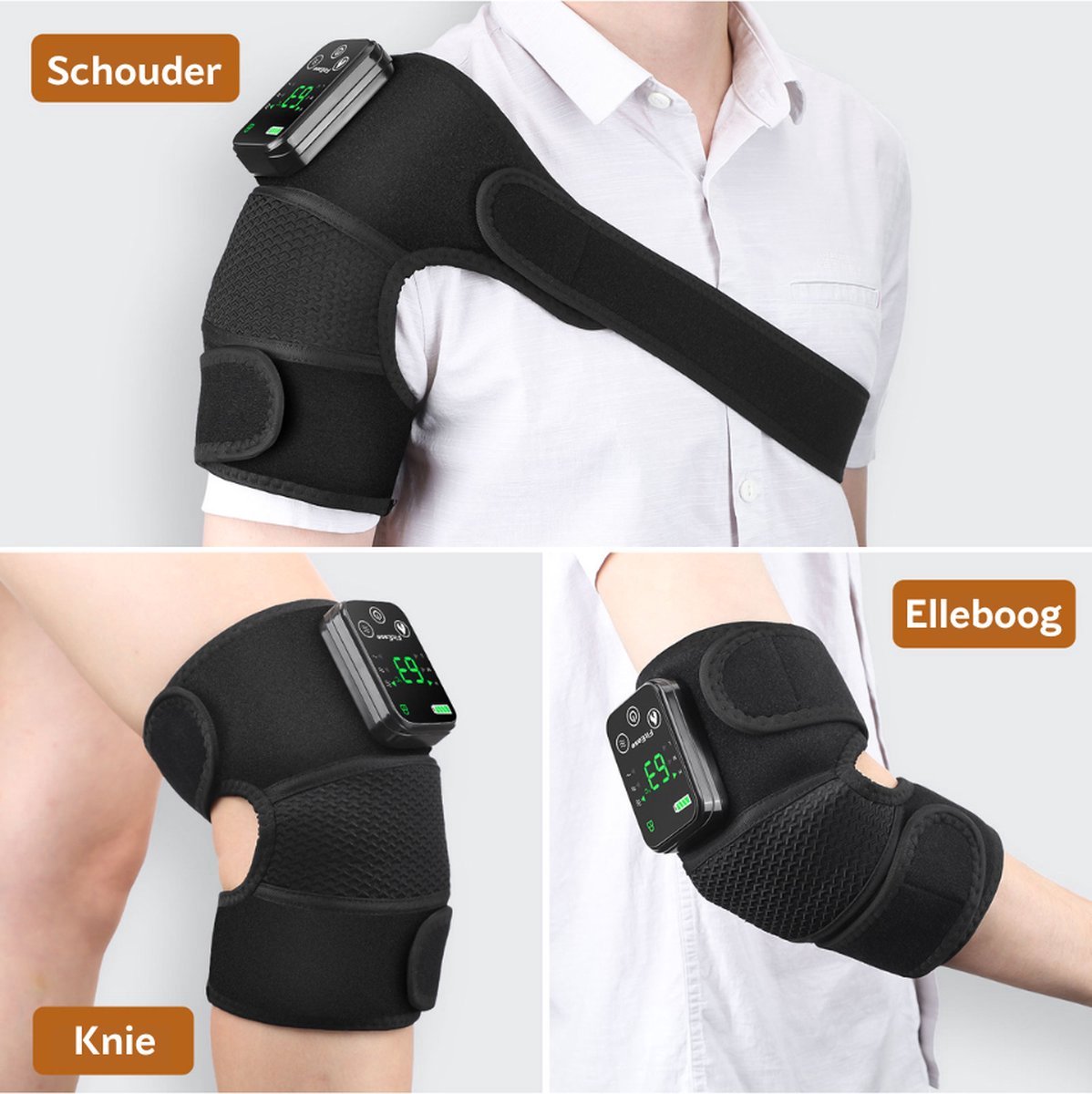 Luxuriq® Kniebrace Massage Apparaat met 4000mAh Batterij - afbeelding 3