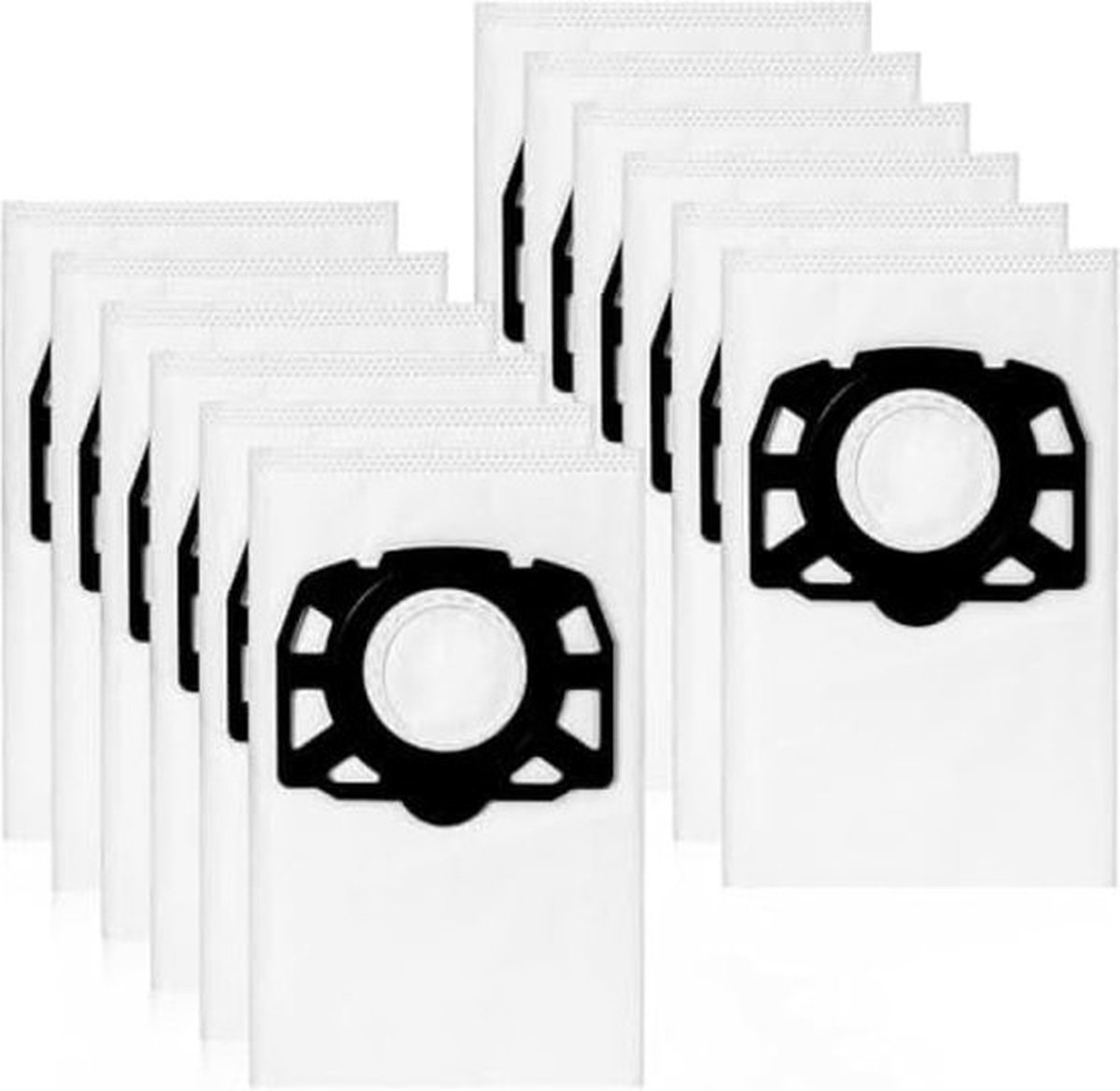 Stofzuigerzakken geschikt voor Kärcher KFI 487 WD4, WD5, WD6, Premium MV4, MV5, MV6, 12 filterzakken voor stofzuiger vervangende filterzak voor stofzuiger