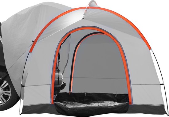VEVOR daktent busluifel 240 x 240 x 230 cm, autotent achterklep inclusief dubbellaagse tent PU2000 mm daktent autodaktent waterdicht, geschikt voor kamperen, avontuur, uitstapjes, picknicks etc. van Merkloos — afbeelding 2