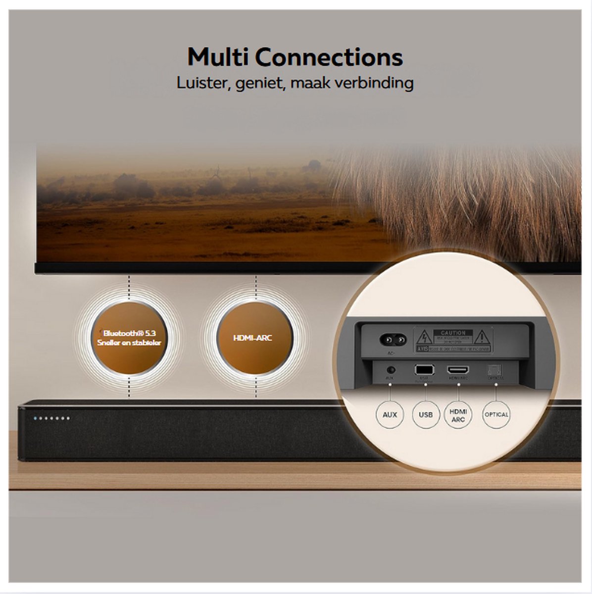 Soundbar DTS:X Soundbar Met Subwoofer - afbeelding 3