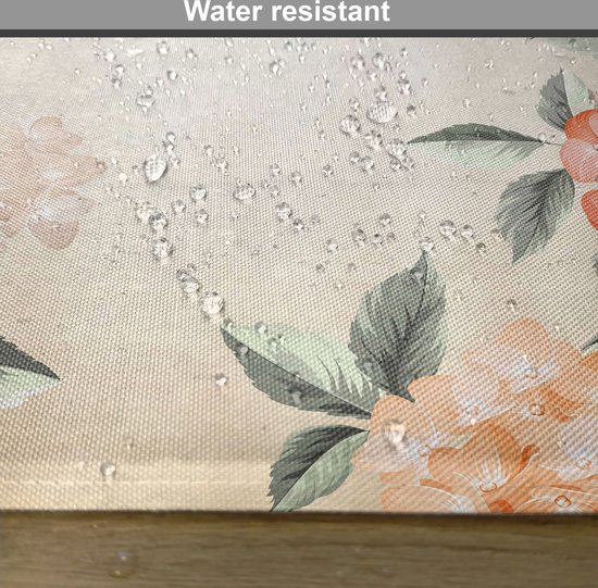 Set de 4 sets de table à manger à motif floral New Bed avec fleurs d'hortensia en fleurs, tissu lavable avec dos antidérapant