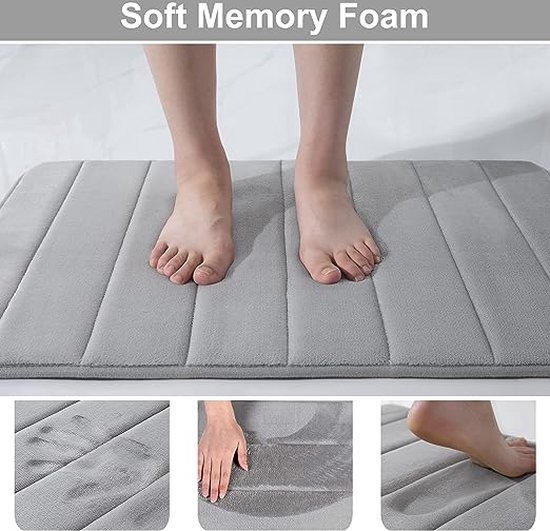 Super absorberende antislip badmat voor droge voeten