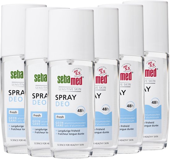 Sebamed Fresh Deodorant Spray - Deodorant - 75 ml 6 pack