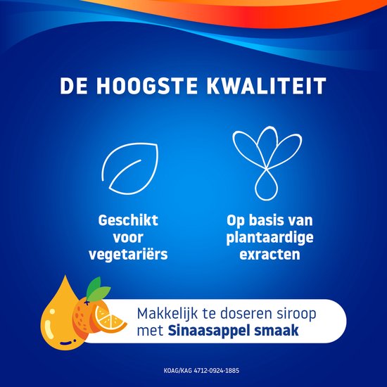Valdispert Slaap Kids siroop - Passiebloem ontspant en is goed voor de nachtrust* - Geen gewenning** - Met sinaasappelsmaak - Kids vanaf 3 jaar - 150 ml