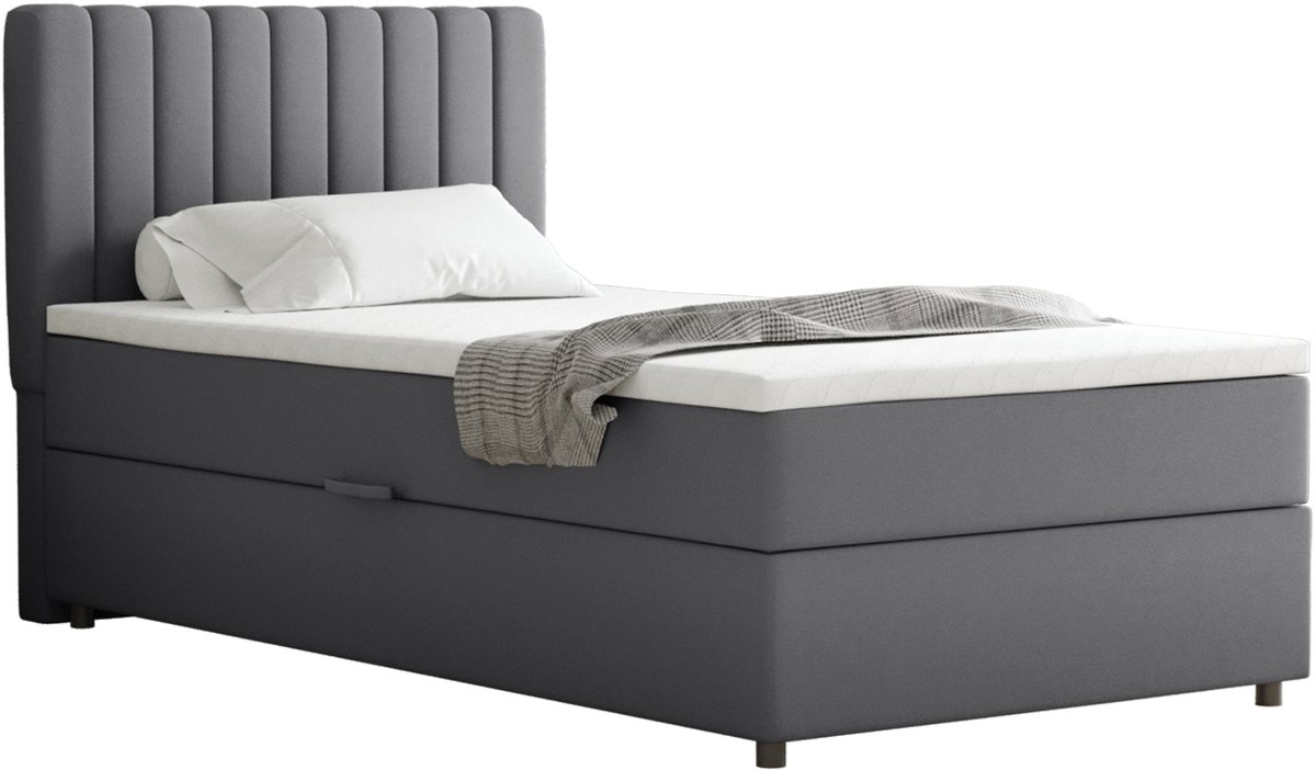 Boxspring Everest 100 x 200 cm tweepersoons met hoogwaardige Bonell-matras en topper