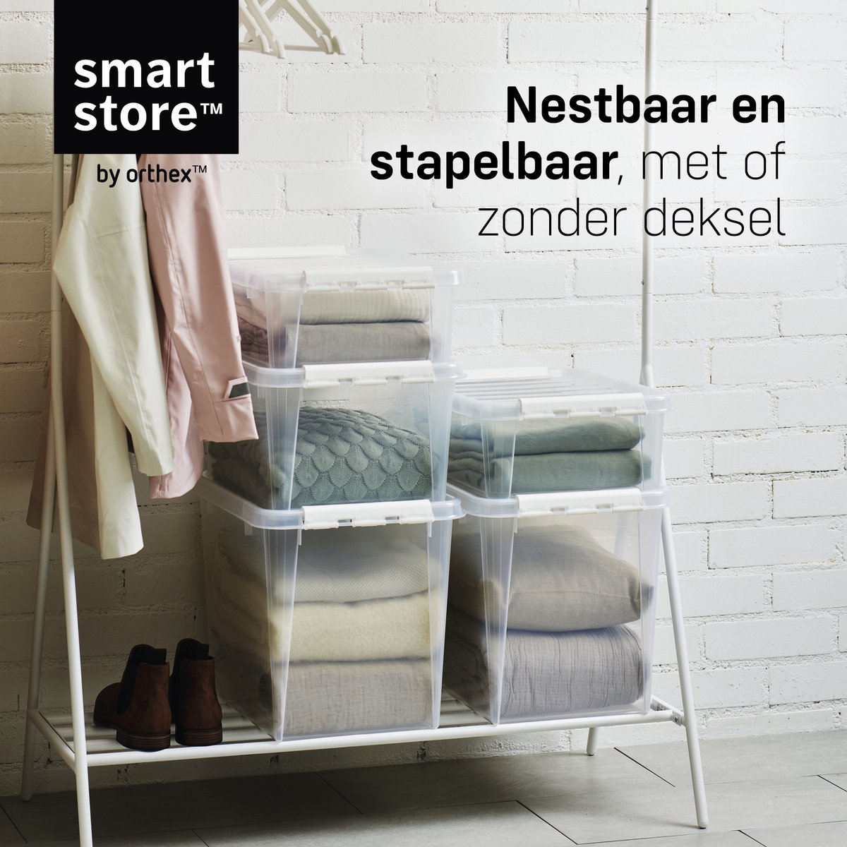 Orthex SmartStore Classic 14 Opbergbox 8 liter - Transparant/Wit