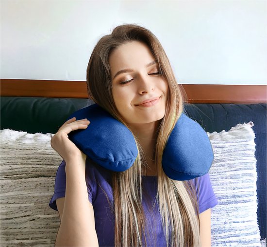 Aidapt Cuscino Ergonomico Per Il Collo In Memory Foam - Morbido, Grigio - Per Viaggi, Aereo, Auto, TV E Lettura