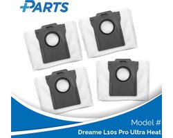 Dreame L10s Pro Ultra Heat Stofzakken (4 Stuks, Plus.Parts® alternatief voor RDB8)