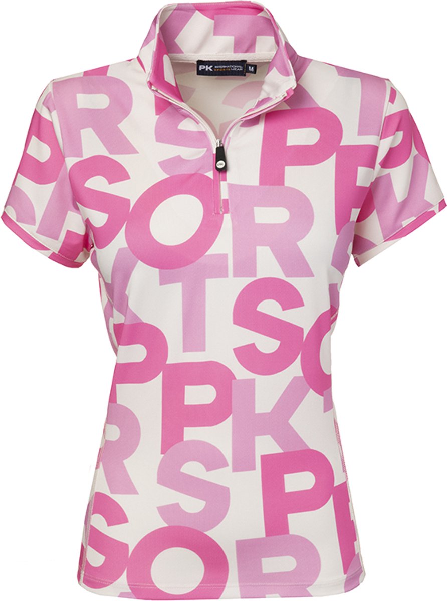 PK International - Performance Shirt - t shirt - Ritsje - Rossini - All Over print - Roze - White - 158