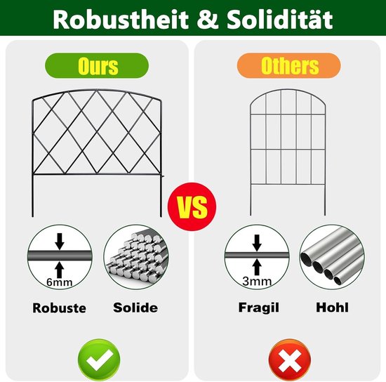 Amazon.: Decorative Fences - Up To 39 Cm / Decorative Fences / Garden Décor