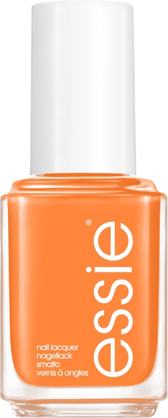 essie be them all 993 be them all nagellak - langhoudende kleur en glans - soepele, vloeibare textuur - oranje - 13,5ml