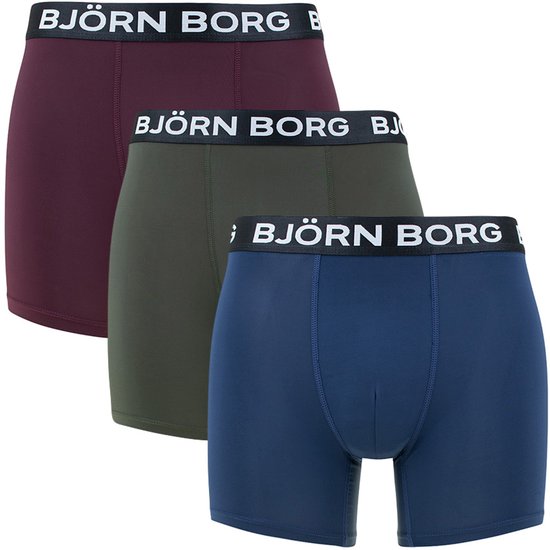 Björn Borg - Heren Onderbroeken 3-Pack Performance Boxers - Multi - Maat M