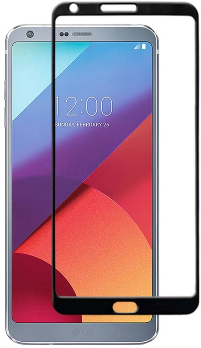 DrPhone LG Q6 Glas - Tempered Glass 3D – Volledige Dekking - Schermbeschermer - Gehard Glas