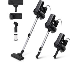 Aigostar Titan - Steelstofzuiger - Stofzuiger zonder Zak - 6M Snoer - 16kPa Krachtige Zuigkracht - 600W - 1 L Stofbak - Geschikt voor Dierenharen - Zwart