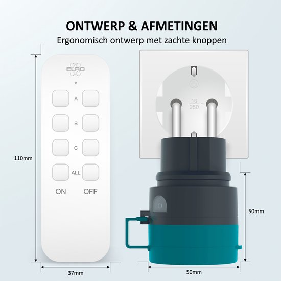 KlikAanKlikUit Stopcontact Schakelaar ACC-2300 kopen? Draadloze schakelaars