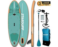 Stardupp Tripp SUP Board – Opblaasbaar – Voor Kinderen & Jongvolwassenen – Complete Set – 275x78cm – Max. 100KG – Inclusief Pomp, Peddel & Rugzak