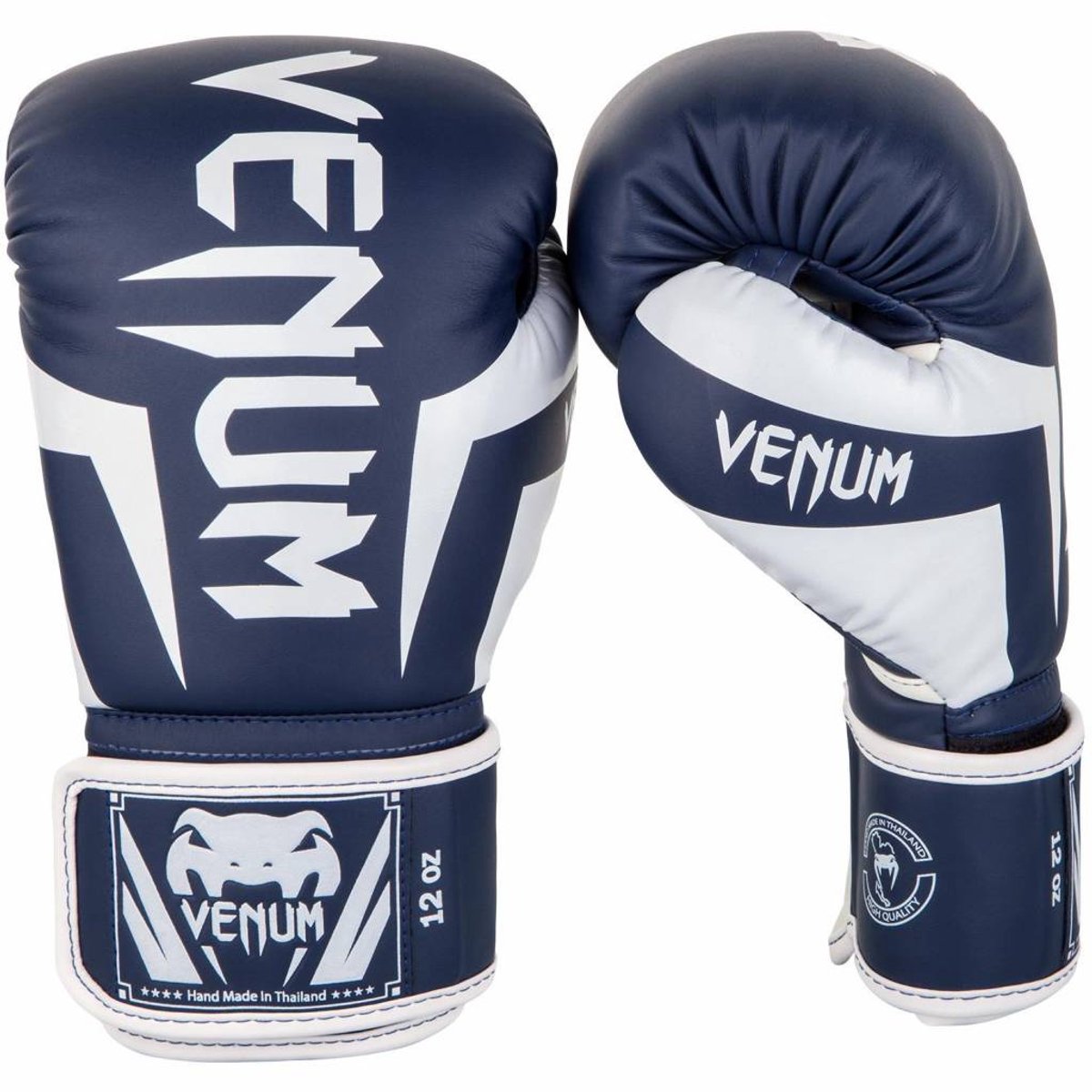 Venum Bokshandschoenen Elite Navy Blauw Wit - 8 OZ