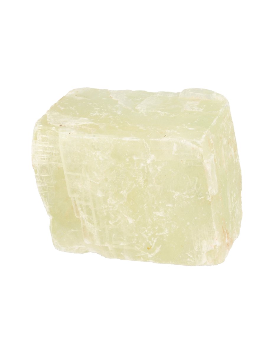 Ruben Robijn Calciet groen dubbelspaat ruw stuk 750-1000 gram