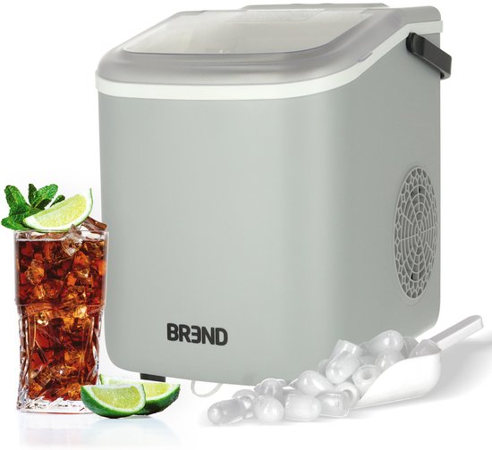 BREND BR-2213 Draagbare Ijsblokjesmachine Grijs