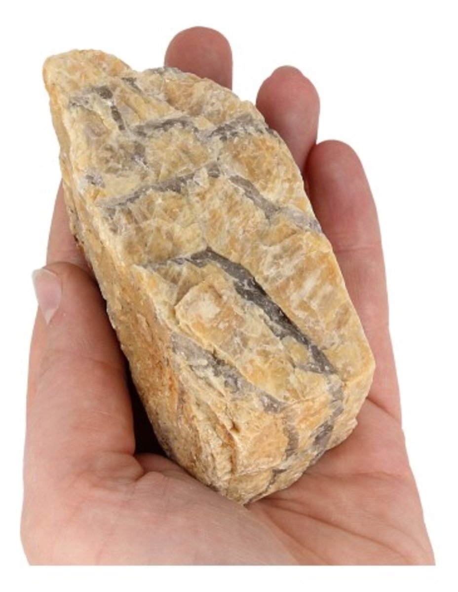 Ruben Robijn Zebradoriet ruw 250-350 gr. Bruin / geel
