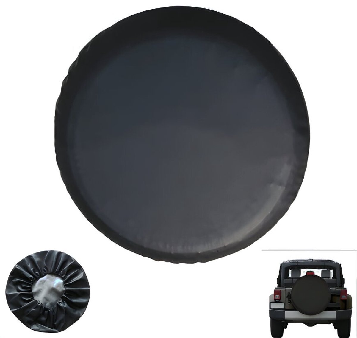 BTP - Hoes Reservewiel - 14/15 inch - zwart - Camping - Aanhangwagen