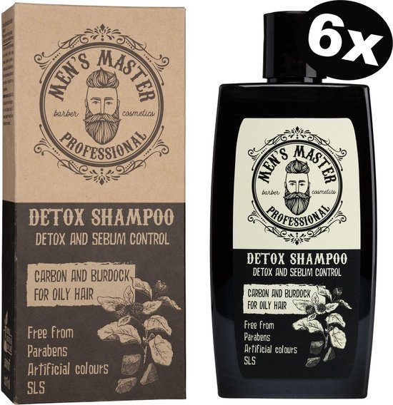 Men's Master shampooing détox à rabais | anti-pelliculaire et réduit la chute des cheveux - 6 x 260ml