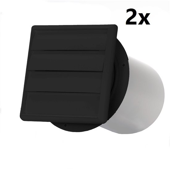 Mobiele aircoafvoer ALX 150 zwart - duopack