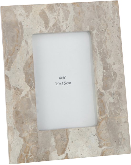 J-Line cadre photo Marble - stone - beige - small