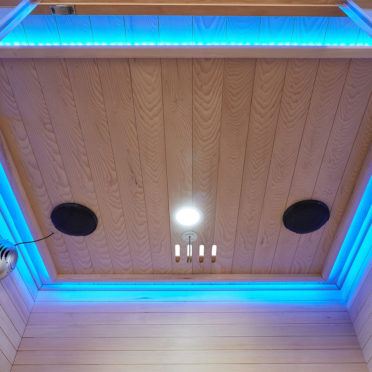 Infraroodcabine / Sauna Kiruna - 120x105x190 cm - Incl. LED & Bleutooth Radio thumbnail 8