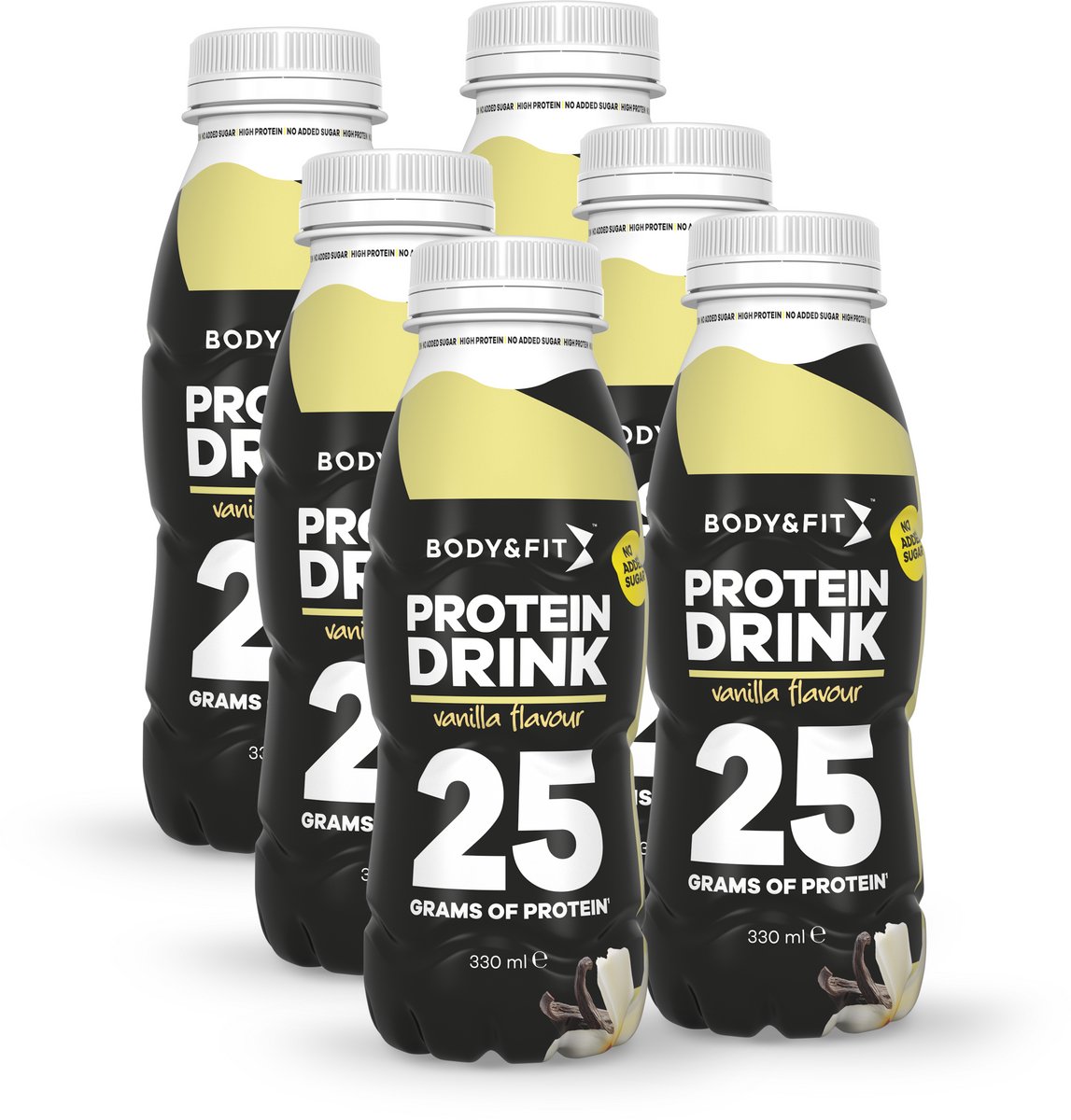 Goedkoopste Body&Fit Proteine Drink - Kant en Klare Eiwitshake - Proteïne Supplement - Vanille - 6x330ml