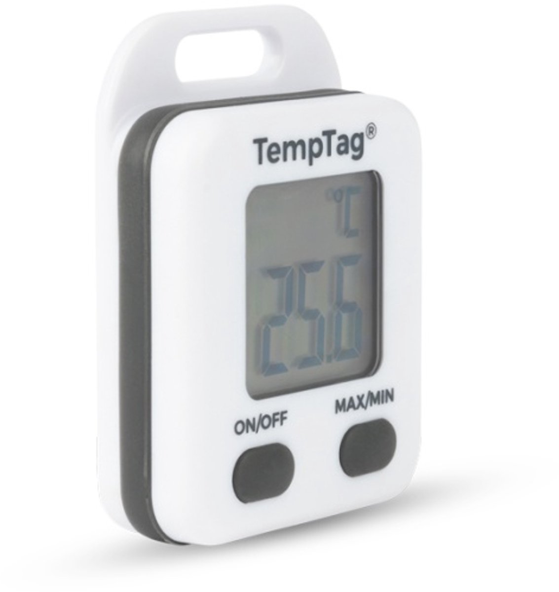 ETI - 'Temptag' Sleutelhanger Thermometer - Max/Min Functie - IP65 - Wit