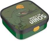 Mepal Bento Lunch Box Grand Campus - 2x 200 + 1250 ml - Comprend 2 boîtes bento amovibles et étanches et une fourchette - Dino