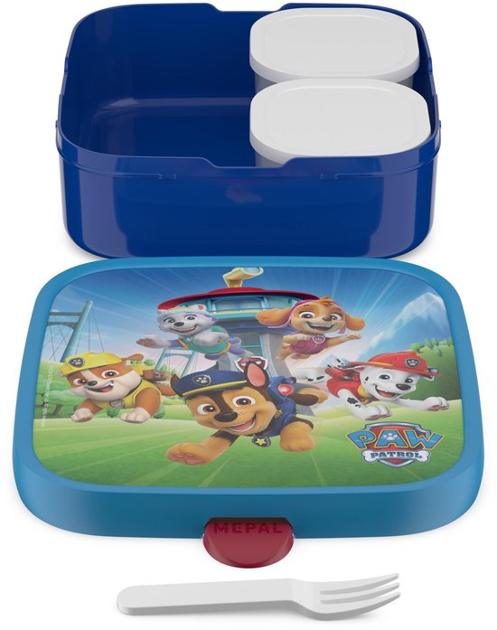 Mepal - Grande Boîte à Déjeuner Campus - Lunch Box Bento pour Enfants - Comprend 2 Boîtes à Bento étanches & Une Fourchette - Boîtes à Bento Vont au Micro- Ondes - 2X 200 + 1250 ML - Unicorn Glow